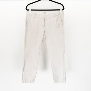 J. Crew Light Cream Cropped Trousers Size 10